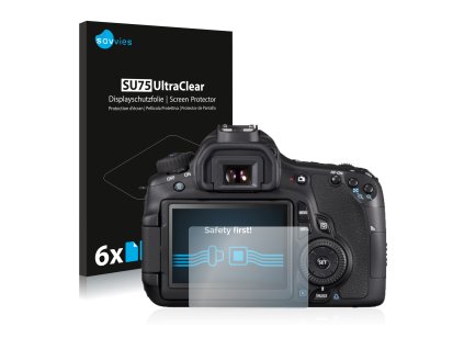 Canon EOS 650D típusú fényképezőhöz 6db-os Savvies SU75 kijelzőfólia
