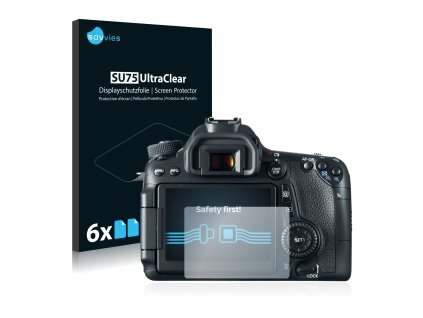 Canon EOS 70D típusú fényképezőhöz 6db-os Savvies SU75 kijelzőfólia