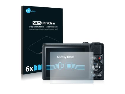 Canon PowerShot S120 típusú fényképezőhöz 6db-os Savvies SU75 kijelzőfólia