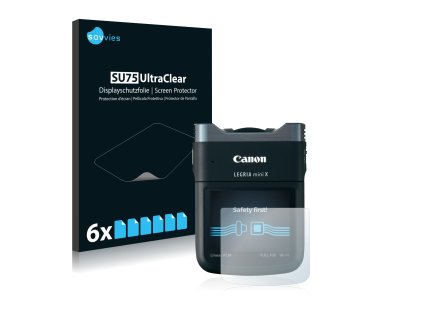 Canon Legria Mini X típusú fényképezőhöz 6db-os Savvies SU75 kijelzőfólia