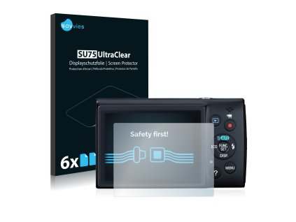 Canon Digital Ixus 155 típusú fényképezőhöz 6db-os Savvies SU75 kijelzőfólia