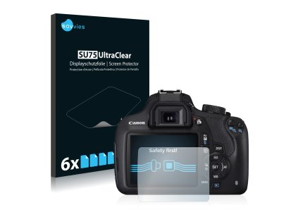 Canon EOS 1200D típusú fényképezőhöz 6db-os Savvies SU75 kijelzőfólia