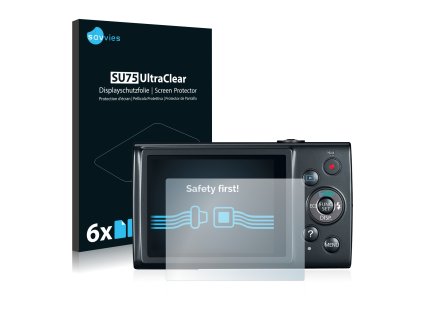 Canon IXUS 170 típusú fényképezőhöz 6db-os Savvies SU75 kijelzőfólia