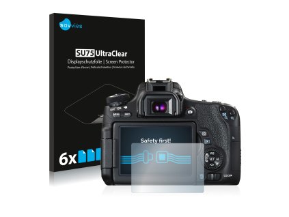 Canon EOS 760D típusú fényképezőhöz 6db-os Savvies SU75 kijelzőfólia