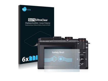 Canon PowerShot G3 X típusú fényképezőhöz 6db-os Savvies SU75 kijelzőfólia