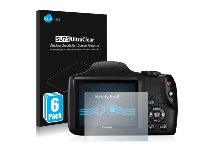 Canon PowerShot SX540 HS típusú fényképezőhöz 6db-os Savvies SU75 kijelzőfólia