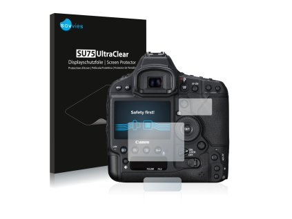 Canon EOS 1D X Mark II típusú fényképezőhöz 6db-os Savvies SU75 kijelzőfólia