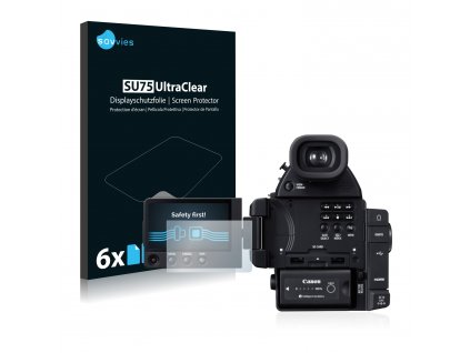Canon Cinema EOS C100 Mark II típusú fényképezőhöz 6db-os Savvies SU75 kijelzőfólia
