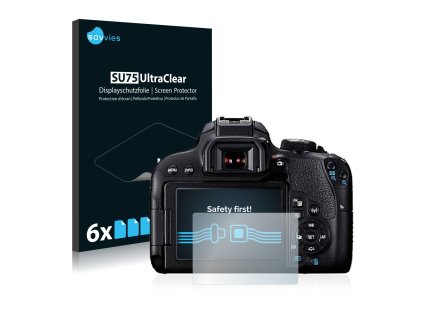 Canon EOS 800D típusú fényképezőhöz 6db-os Savvies SU75 kijelzőfólia