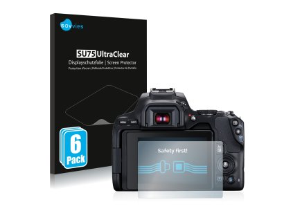 Canon EOS 250D típusú fényképezőhöz 6db-os Savvies SU75 kijelzőfólia