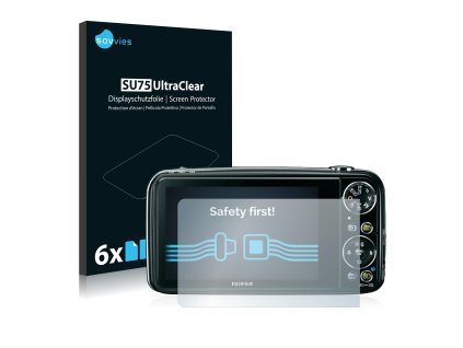 FujiFilm FinePix Real 3D W3 típusú fényképezőhöz 6db-os Savvies SU75 kijelzőfólia
