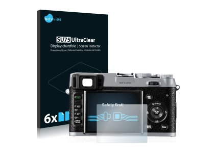 FujiFilm FinePix X100 típusú fényképezőhöz 6db-os Savvies SU75 kijelzőfólia