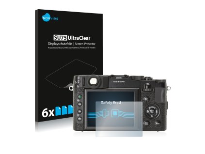 FujiFilm X10 típusú fényképezőhöz 6db-os Savvies SU75 kijelzőfólia