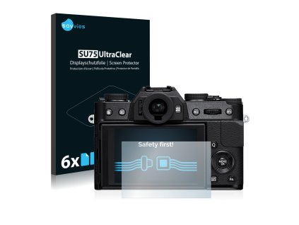 FujiFilm X-T10 típusú fényképezőhöz 6db-os Savvies SU75 kijelzőfólia