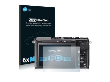 FujiFilm FinePix X70 típusú fényképezőhöz 6db-os Savvies SU75 kijelzőfólia