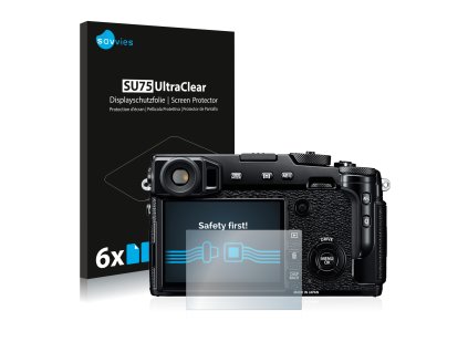 FujiFilm X-Pro2 típusú fényképezőhöz 6db-os Savvies SU75 kijelzőfólia