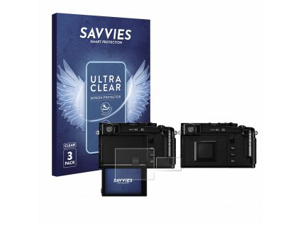 FujiFilm X-Pro3 típusú fényképezőhöz 6db-os Savvies SU75 kijelzőfólia