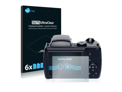 Medion Life X44000 x (MD 87021) típusú fényképezőhöz 6db-os Savvies SU75 kijelzőfólia