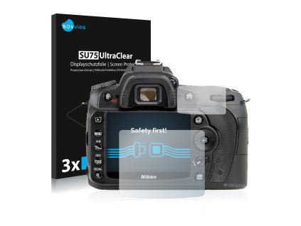Nikon D90 típusú fényképezőhöz 6db-os Savvies SU75 kijelzőfólia