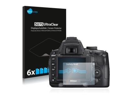 Nikon D5000 típusú fényképezőhöz 6db-os Savvies SU75 kijelzőfólia