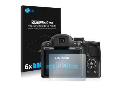 Nikon Coolpix P500 típusú fényképezőhöz 6db-os Savvies SU75 kijelzőfólia
