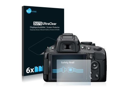 Nikon D5100 típusú fényképezőhöz 6db-os Savvies SU75 kijelzőfólia