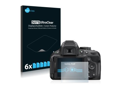 Nikon D5200 típusú fényképezőhöz 6db-os Savvies SU75 kijelzőfólia