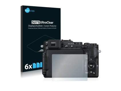 Nikon Coolpix P7800 típusú fényképezőhöz 6db-os Savvies SU75 kijelzőfólia