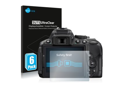 Nikon D5300 típusú fényképezőhöz 6db-os Savvies SU75 kijelzőfólia
