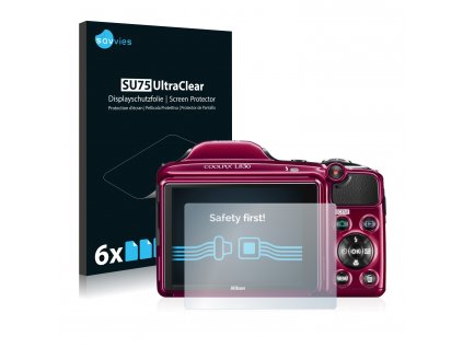 Nikon Coolpix L830 típusú fényképezőhöz 6db-os Savvies SU75 kijelzőfólia