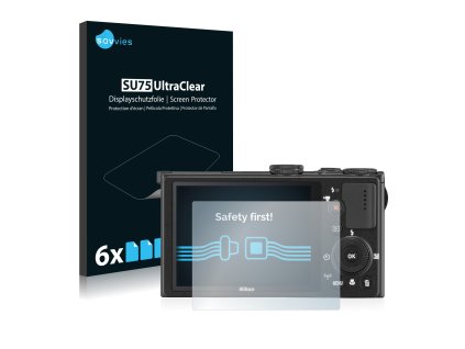 Nikon Coolpix P340 típusú fényképezőhöz 6db-os Savvies SU75 kijelzőfólia