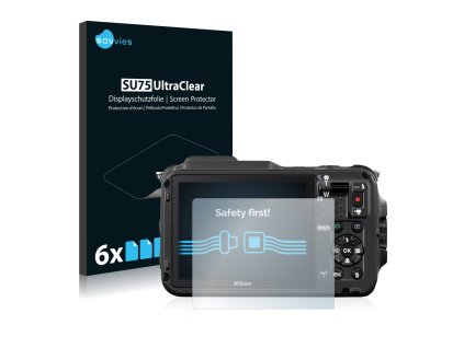 Nikon Coolpix AW120 típusú fényképezőhöz 6db-os Savvies SU75 kijelzőfólia