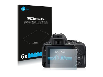 Nikon D5500 típusú fényképezőhöz 6db-os Savvies SU75 kijelzőfólia
