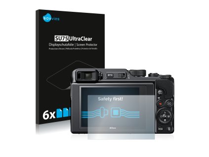 Nikon Coolpix A1000 típusú fényképezőhöz 6db-os Savvies SU75 kijelzőfólia