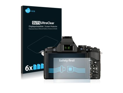 Olympus OM-D E-M5 típusú fényképezőhöz 6db-os Savvies SU75 kijelzőfólia