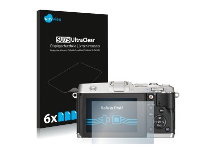 Olympus PEN E-P5 típusú fényképezőhöz 6db-os Savvies SU75 kijelzőfólia