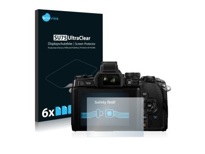 Olympus OM-D E-M1 típusú fényképezőhöz 6db-os Savvies SU75 kijelzőfólia