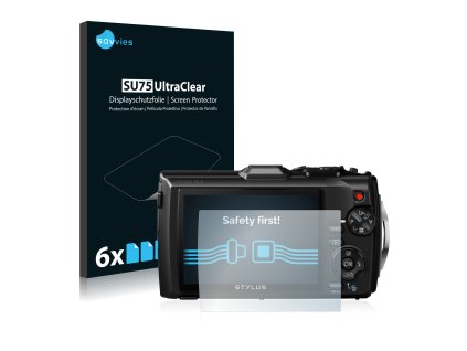 Olympus Stylus Tough TG-3 típusú fényképezőhöz 6db-os Savvies SU75 kijelzőfólia