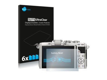 Olympus PEN E-PL7 típusú fényképezőhöz 6db-os Savvies SU75 kijelzőfólia