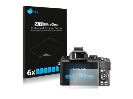 Olympus Stylus 1s típusú fényképezőhöz 6db-os Savvies SU75 kijelzőfólia