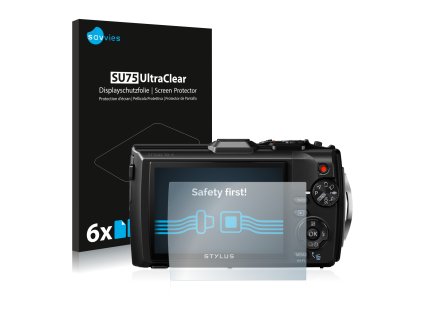 Olympus Tough TG-4 típusú fényképezőhöz 6db-os Savvies SU75 kijelzőfólia