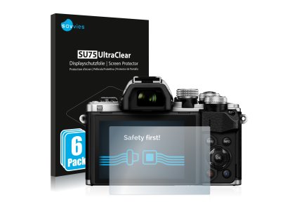 Olympus OM-D E-M10 Mark II típusú fényképezőhöz 6db-os Savvies SU75 kijelzőfólia