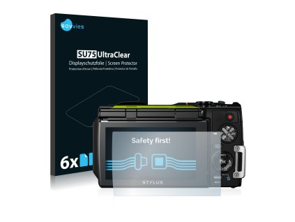 Olympus Stylus Tough TG-870 típusú fényképezőhöz 6db-os Savvies SU75 kijelzőfólia