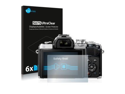 Olympus OM-D E-M10 Mark III típusú fényképezőhöz 6db-os Savvies SU75 kijelzőfólia