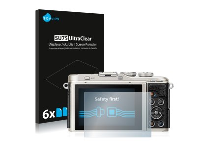 Olympus PEN E-PL9 típusú fényképezőhöz 6db-os Savvies SU75 kijelzőfólia