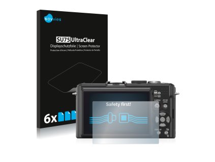Panasonic Lumix DMC-LX3 típusú fényképezőhöz 6db-os Savvies SU75 kijelzőfólia