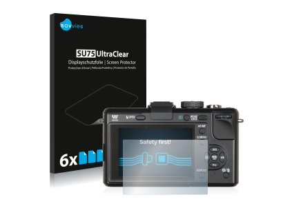 Panasonic Lumix DMC-GF1 típusú fényképezőhöz 6db-os Savvies SU75 kijelzőfólia