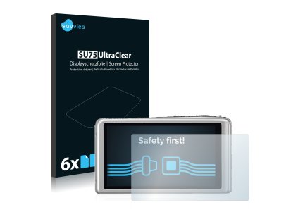 Panasonic Lumix DMC-FX77 típusú fényképezőhöz 6db-os Savvies SU75 kijelzőfólia