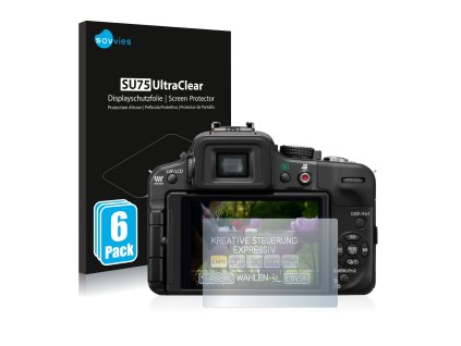 Panasonic Lumix DMC-G3 típusú fényképezőhöz 6db-os Savvies SU75 kijelzőfólia