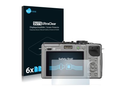Panasonic Lumix DMC-GX1 típusú fényképezőhöz 6db-os Savvies SU75 kijelzőfólia